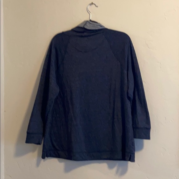 Blue Cowl Neck Top  Size 1X - Picture 2 of 3